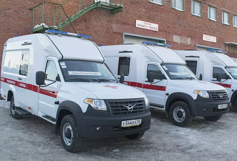 Автомобили скорой помощи в Омске