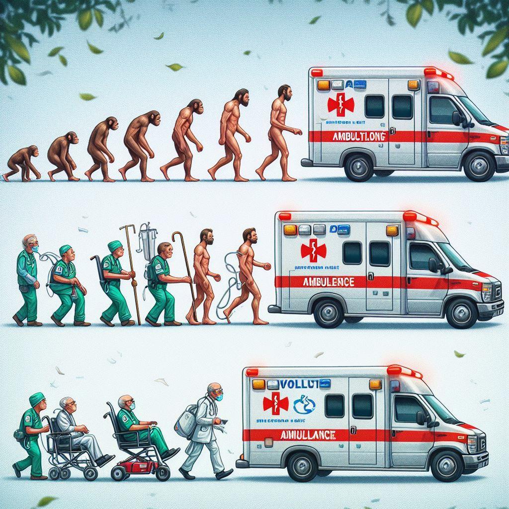 🚑 Эволюция скорой помощи: путешествие от прошлого к настоящему: 🛤 Из карет до кареток: развитие транспортных средств скорой помощи