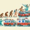 🚑 Эволюция скорой помощи: путешествие от прошлого к настоящему